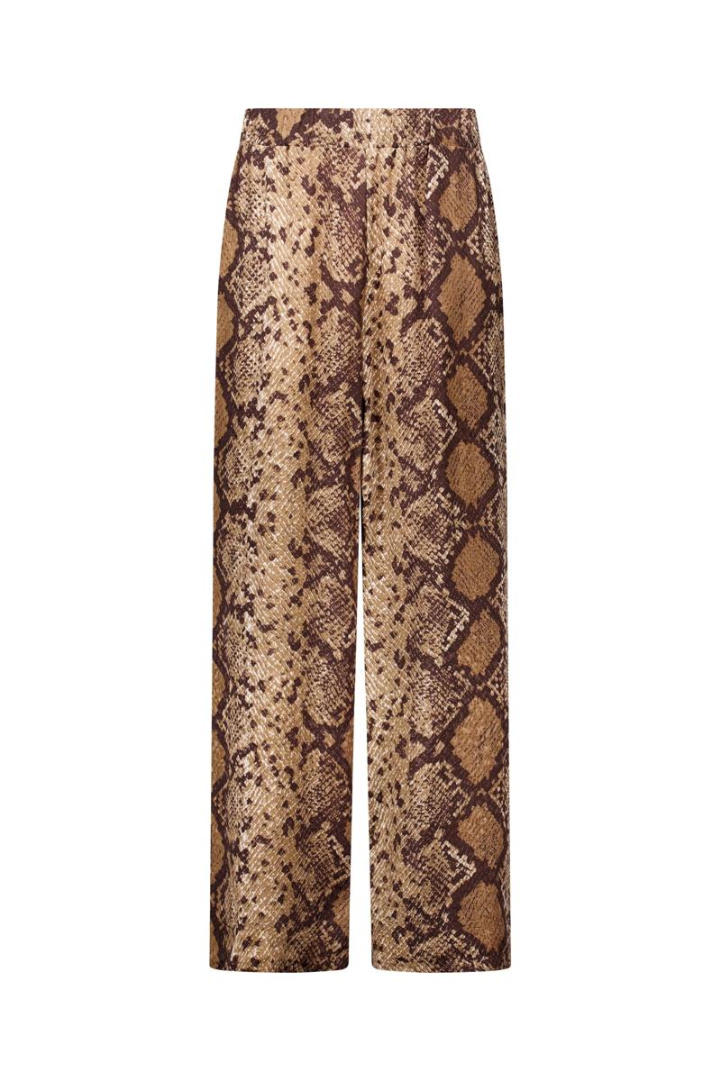 Studio Anneloes Pantalon Mienke Snake Bruin 2