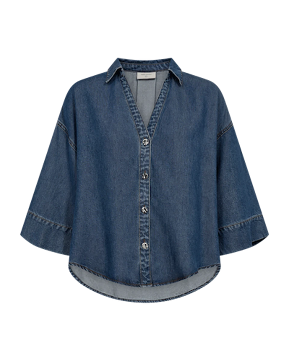 Freequent Blouse Milo Blauw 1
