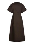 Neo Noir Jurk Illana Bruin 4