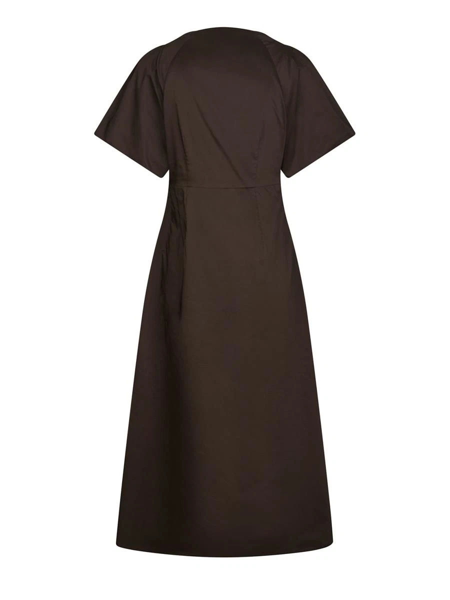 Neo Noir Jurk Illana Bruin 4