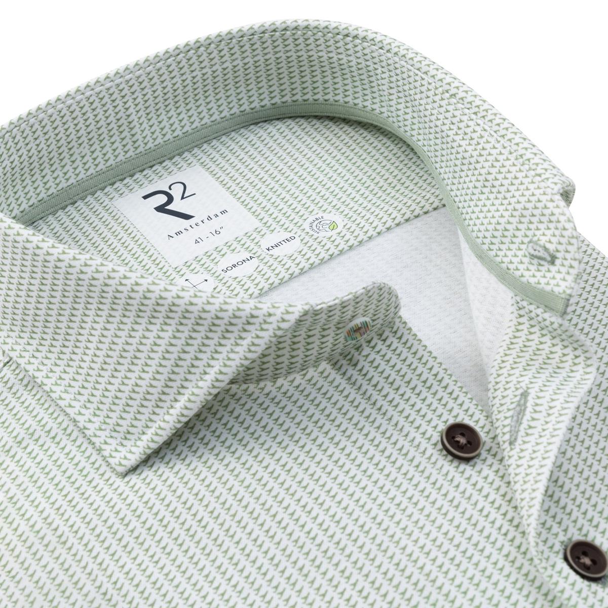 R2 Amsterdam Overhemd 132.WSP.035 Groen 2