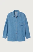 American Vintage Blouse Izeway Blauw 1
