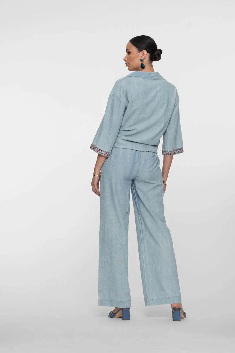 Geisha Pantalon 61184-70 Blauw 3