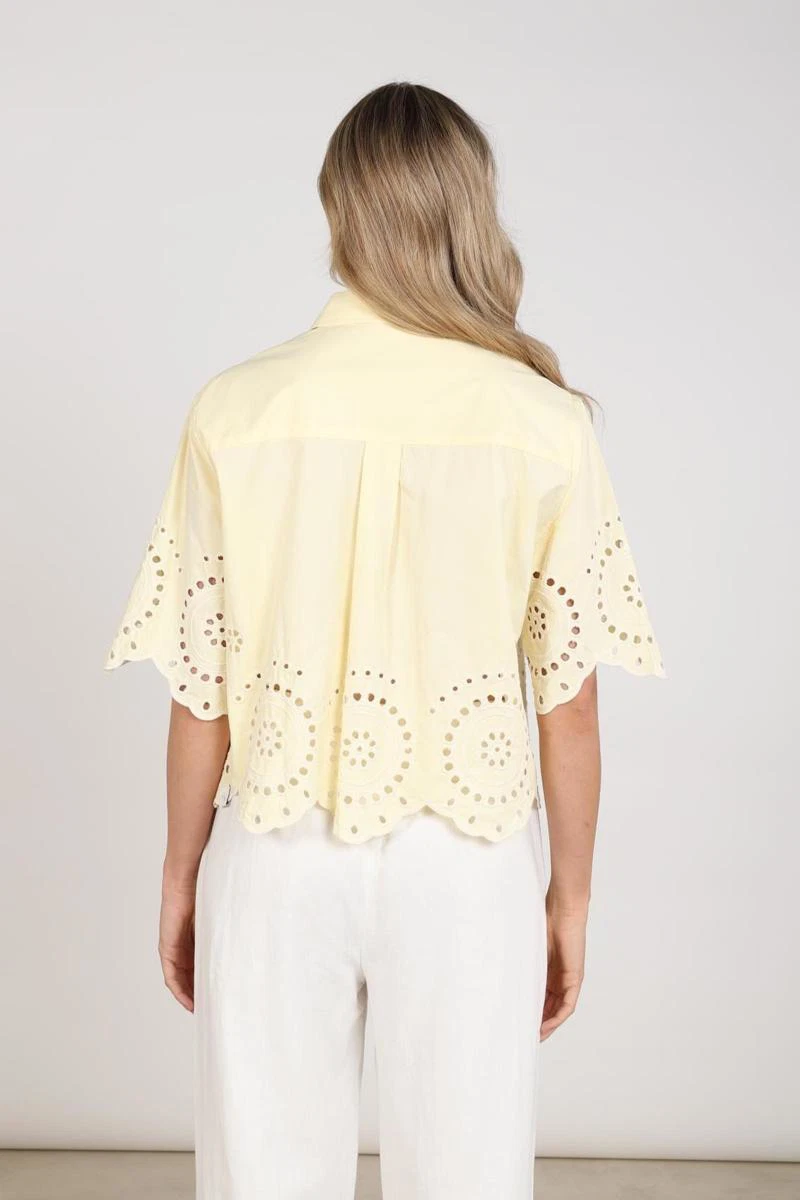 NUKUS Blouse Beau Geel 3