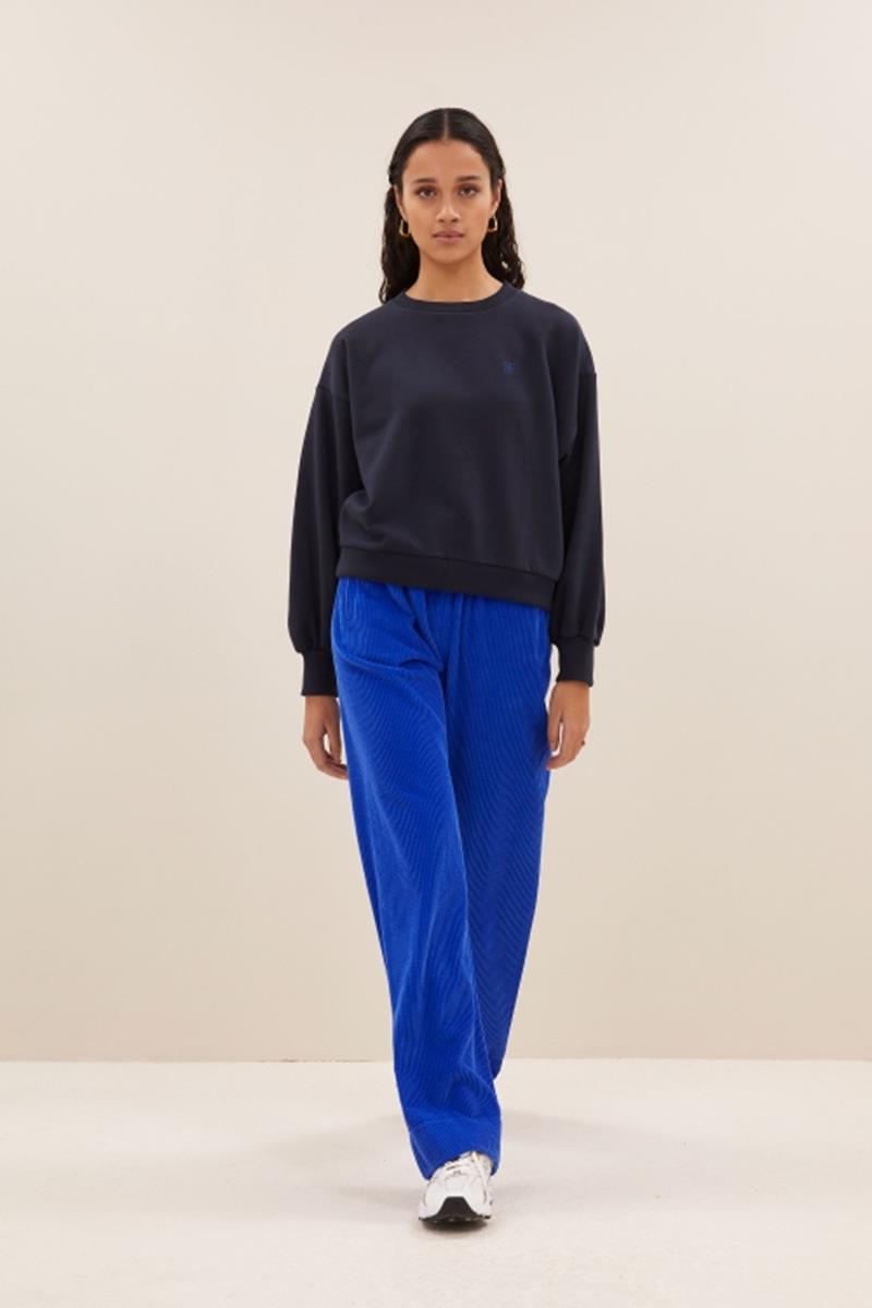 By-Bar Sweater Bibi Lucky Curve Blauw 3