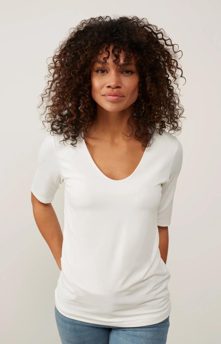 YAYA T-Shirt 01-719020-N Off-White 1