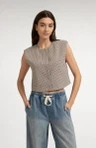 YAYA Gilet 01-521008-607 Beige 1