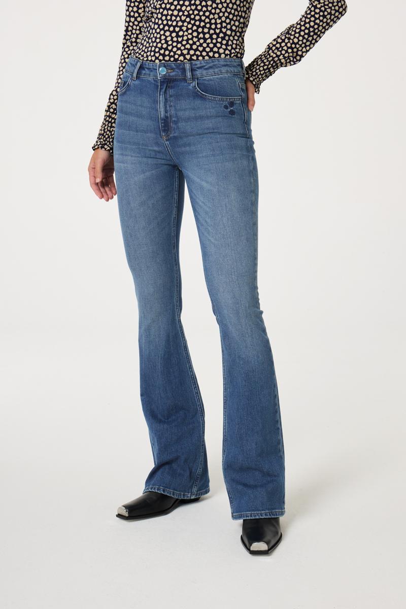 Fabienne Chapot Jeans Eva Flare Blauw 5