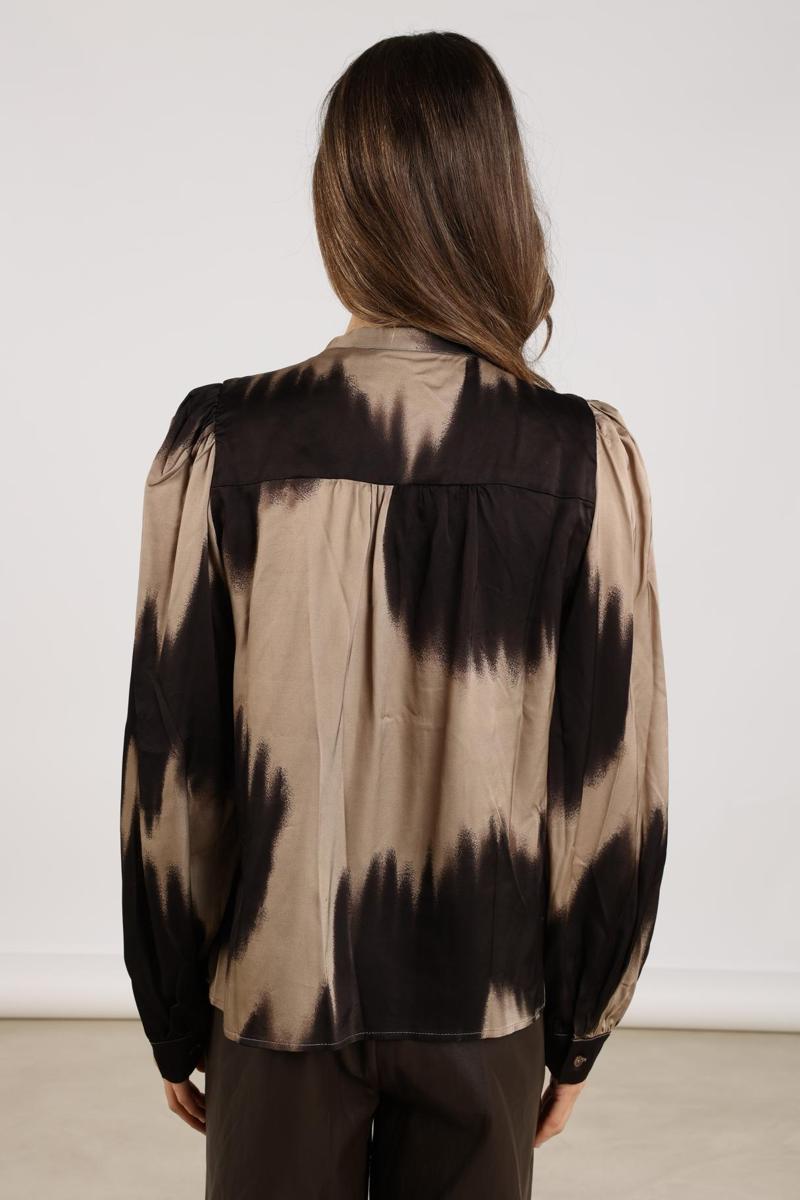 NUKUS Blouse NKF02074 Bruin 3