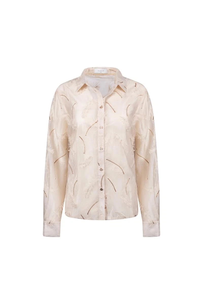 NUKUS Blouse Aysha Beige 2