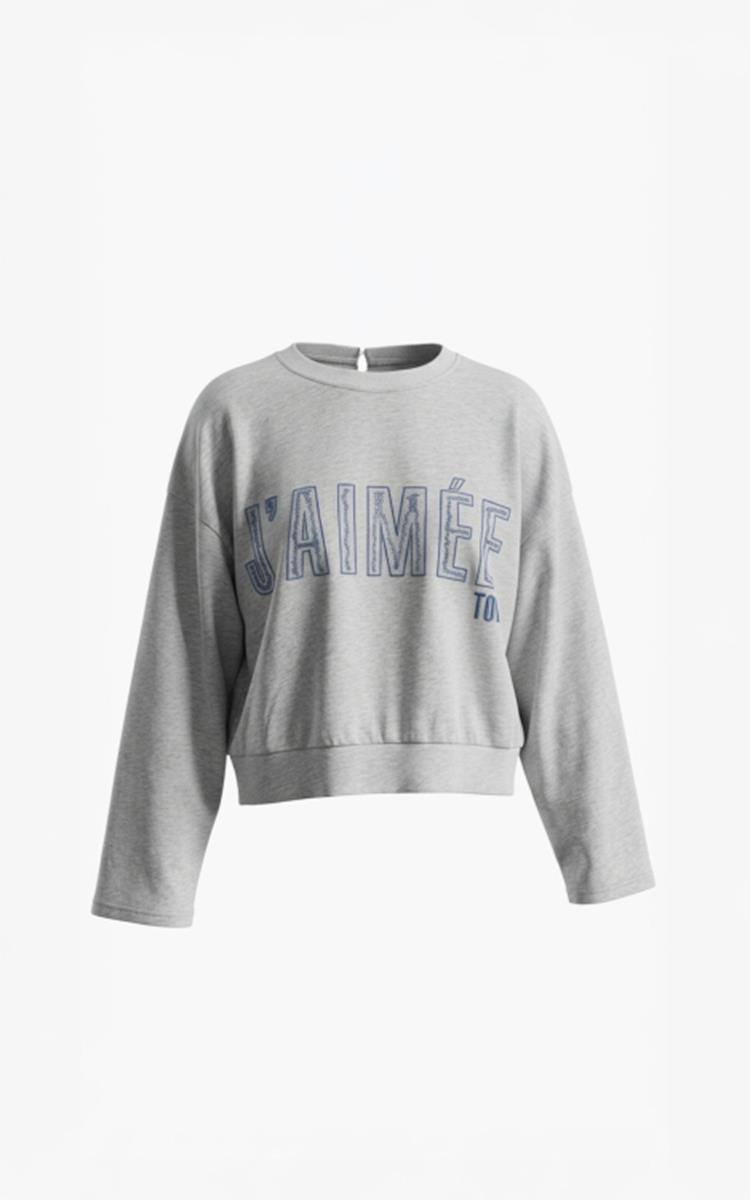 Aimée the Label Sweater Elan Grijs 1