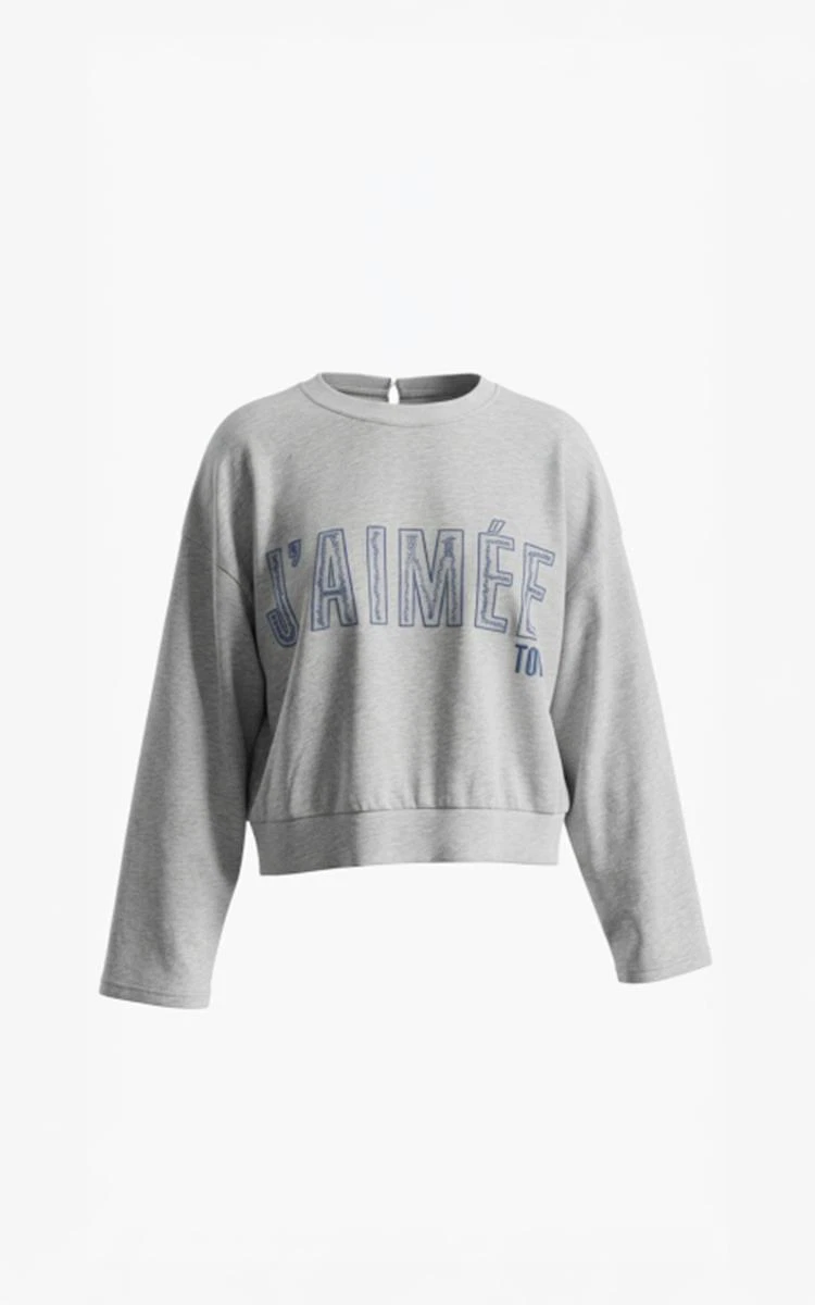 Aimée the Label Sweater Elan Grijs 1