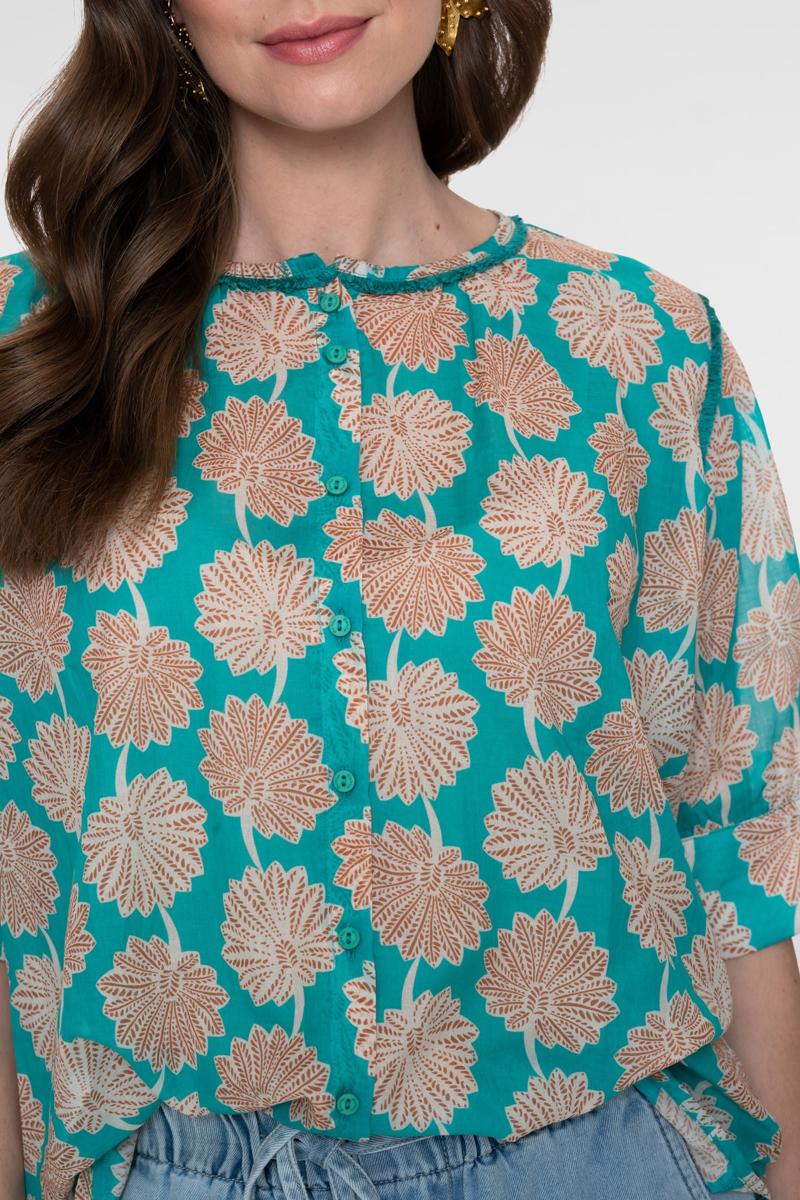 Geisha Blouse 63478-20 Blauw 5