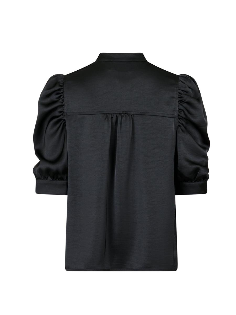 Neo Noir Neo Noir Blouse Roella Sateen Zwart 4