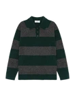 Les Deux Polo Striped Groen 3