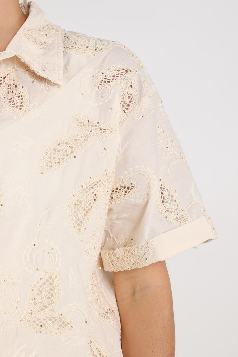 NUKUS Blouse Leonora Beige 5