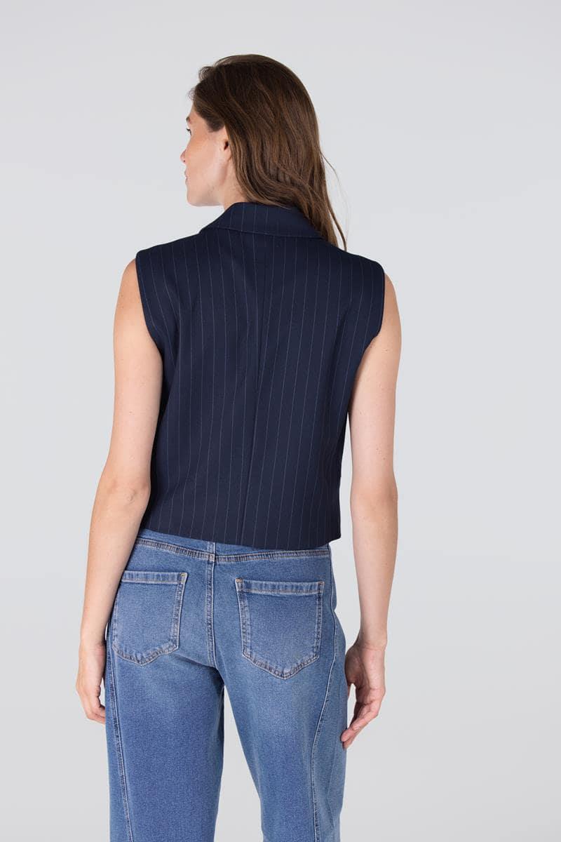 Jansen Amsterdam Gilet Caia Blauw 3