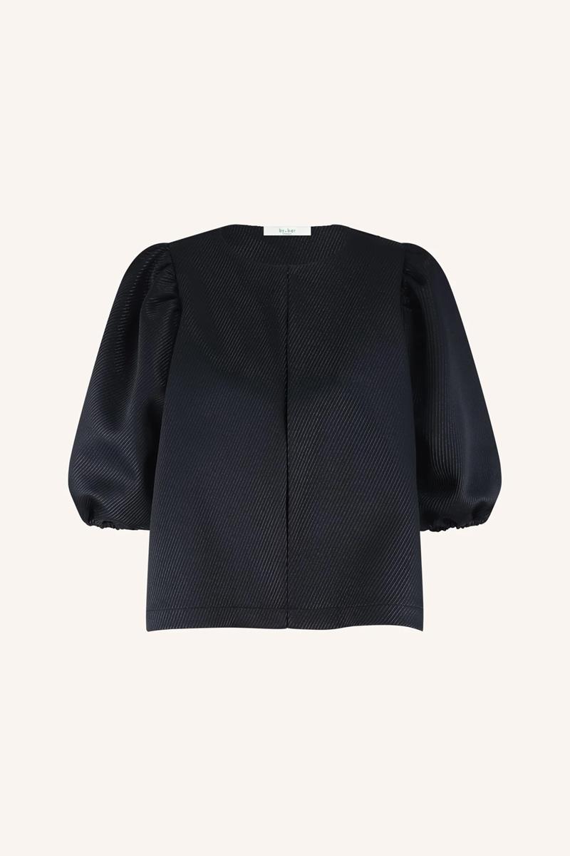 By-Bar Blouse Mauri Gloss Stripe Blauw 2