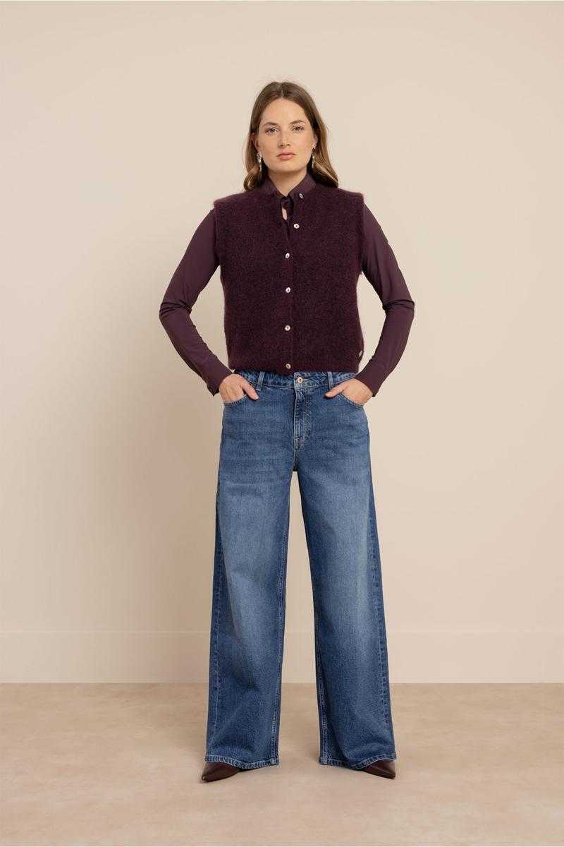 Studio Anneloes Vest Bibi sls cardigan Paars 4