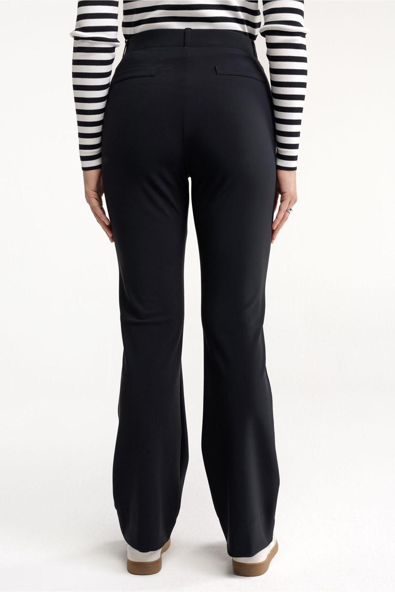 Studio Anneloes Pantalon Flair Bonded Zwart 4