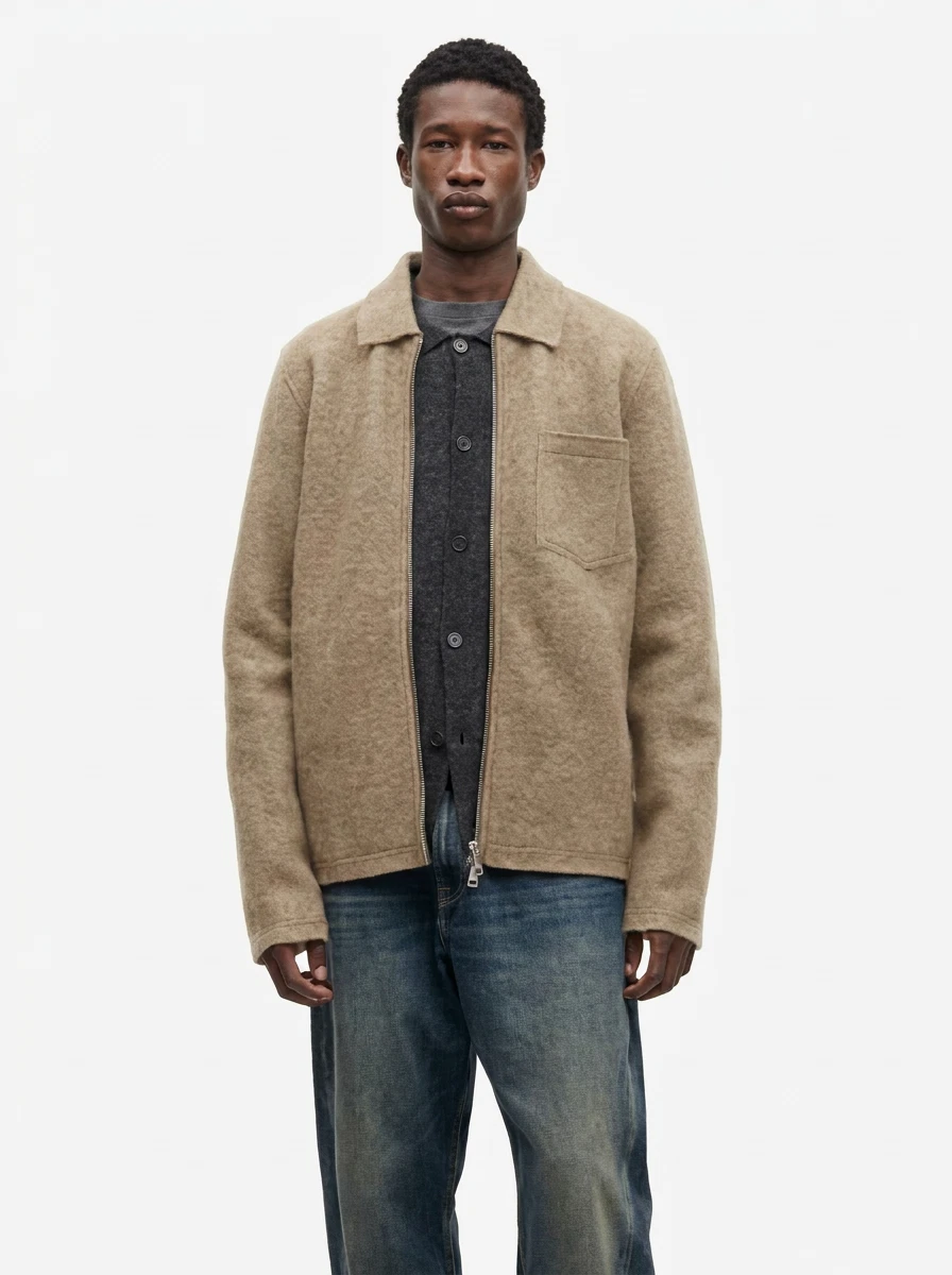 Samsøe Samsøe Overshirt Hannes Taupe 1