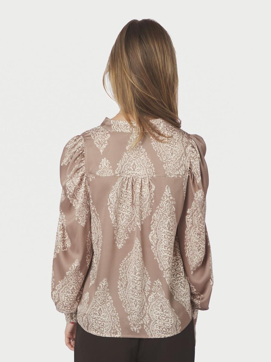 Neo Noir Blouse Rosslyn Paisley Taupe 3