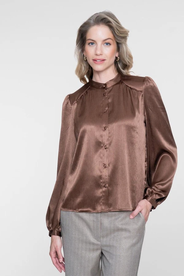 Geisha Blouse 63615-14 Bruin 1