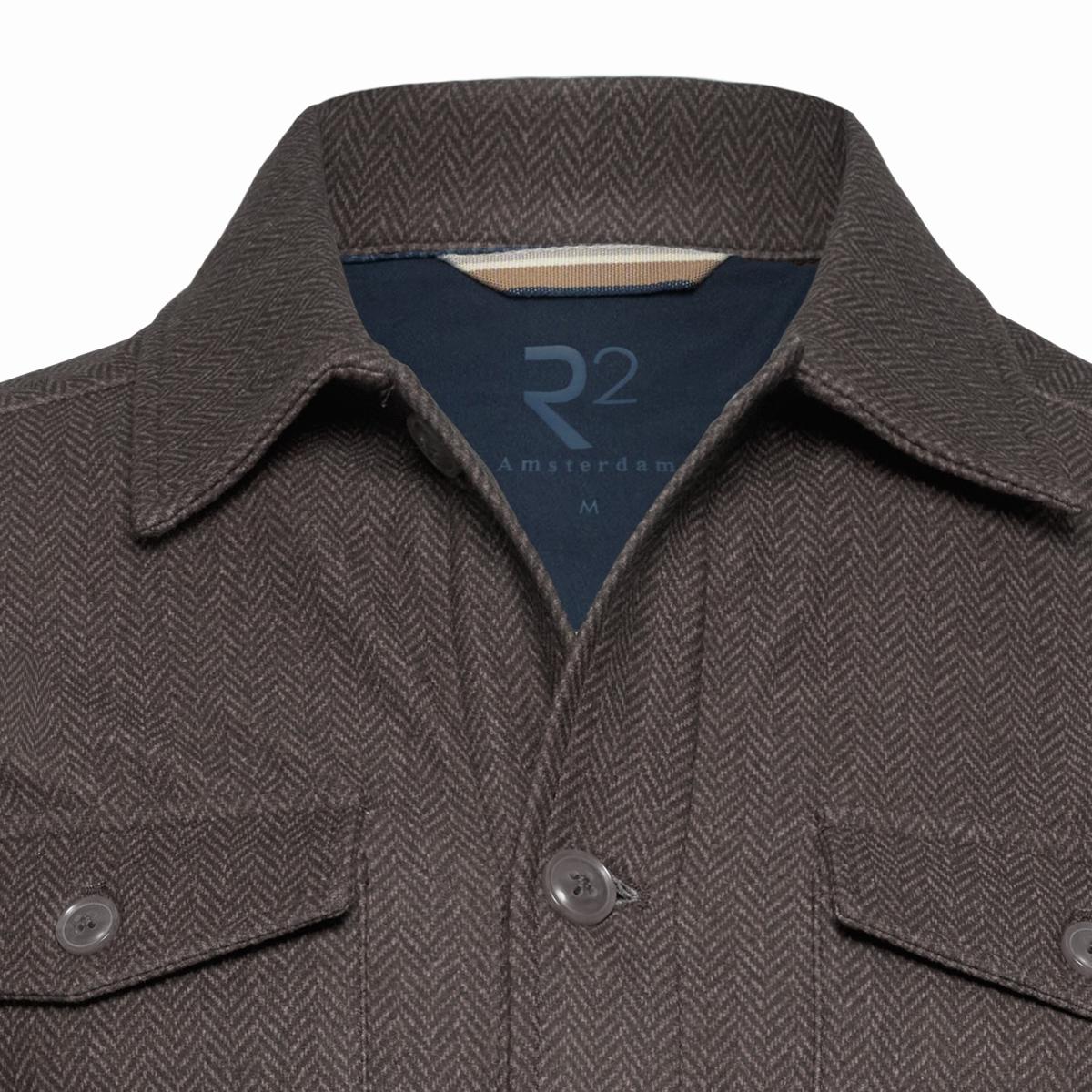 R2 Amsterdam Overshirt 134.OVERSHIRT.008 GFF Bruin 3