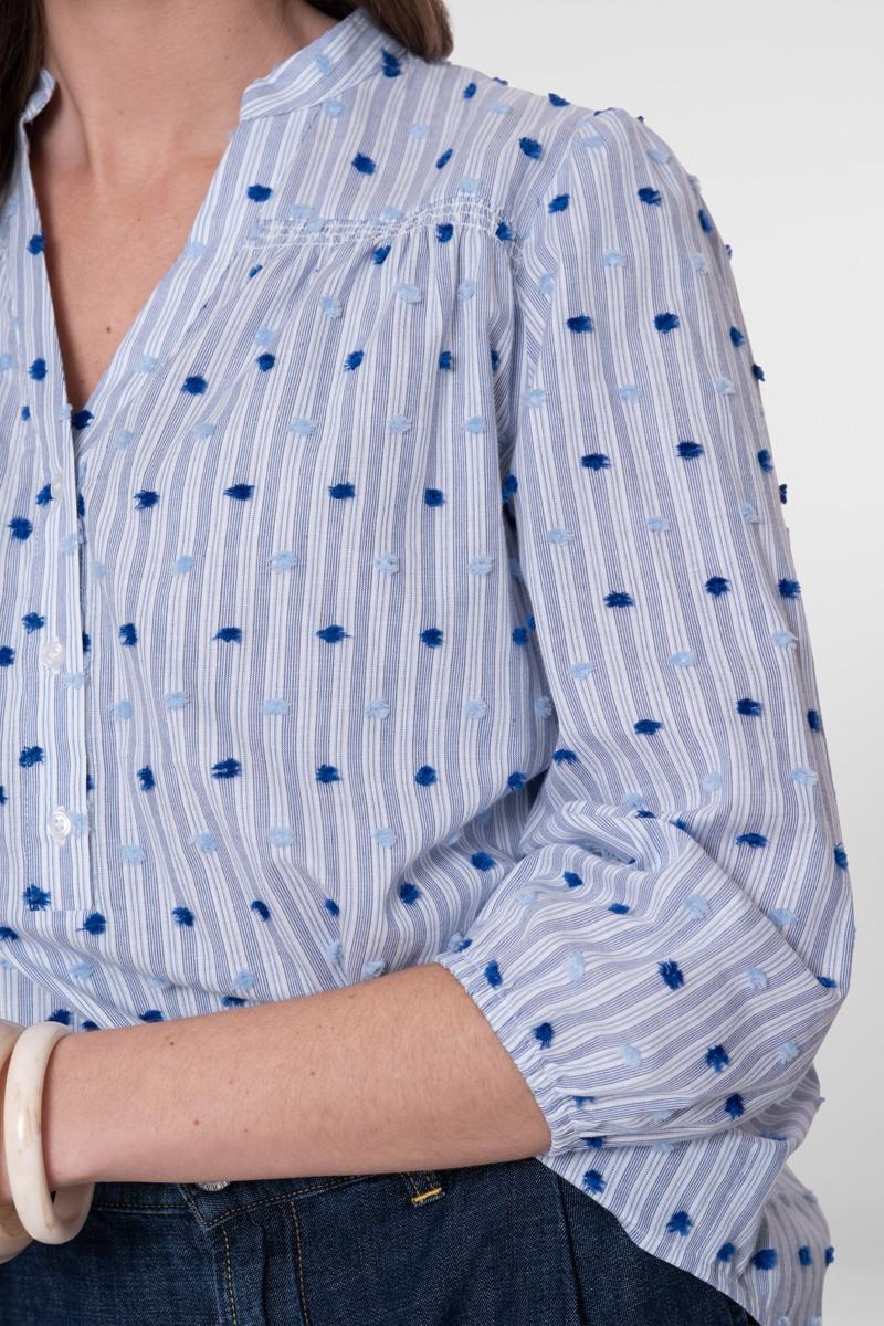 Geisha Blouse 63057-14 Blauw 5