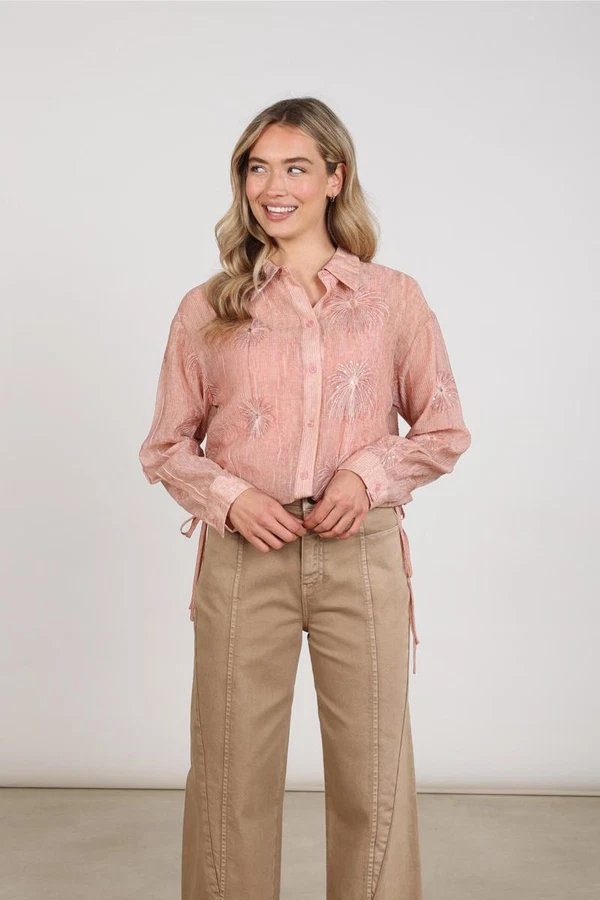 NUKUS Blouse Ally Roze 1