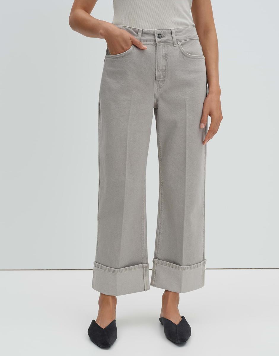 SOMEDAY Jeans Corah turn up sleek Grijs 1