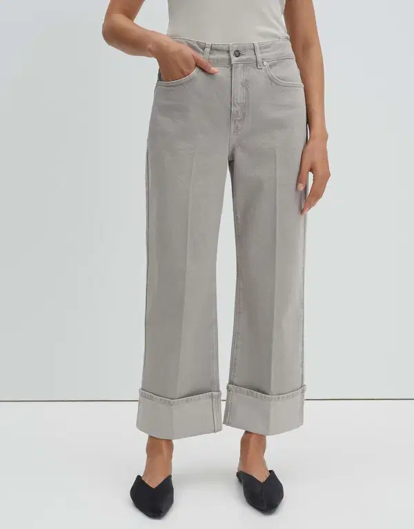 SOMEDAY Jeans Corah turn up sleek Grijs 1