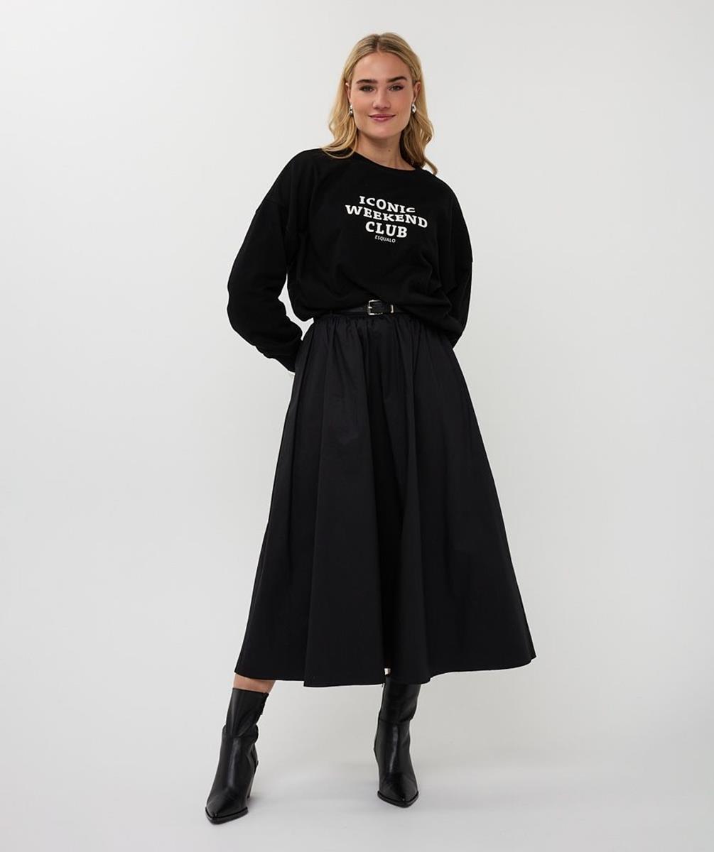 EsQualo Sweater F25.05522 Zwart 6