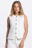 Jansen Amsterdam Gilet Madou Off-White 1