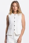 Jansen Amsterdam Gilet Madou Off-White 1