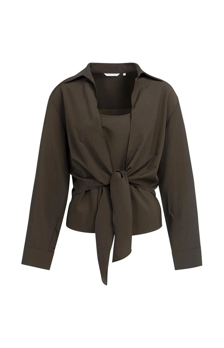 YAYA Blouse 01-201231-607 Bruin 2