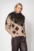 Monari Sjaal 810094 Bruin 1