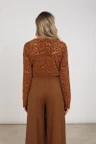 NUKUS Longsleeve NKF01099 Bruin 4