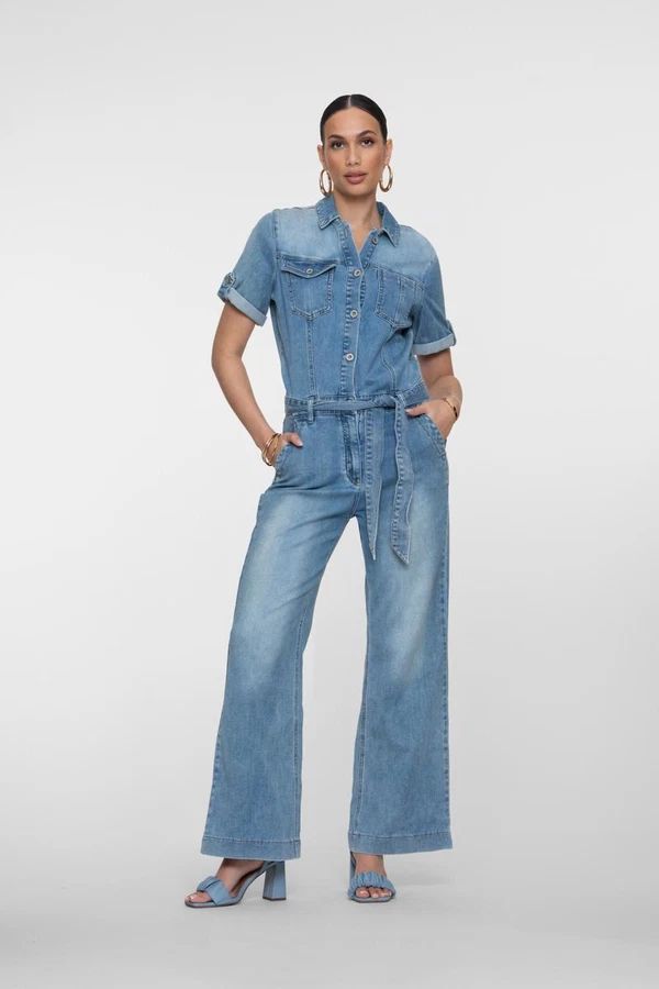 Geisha Jumpsuit 61047-10 Blauw 1