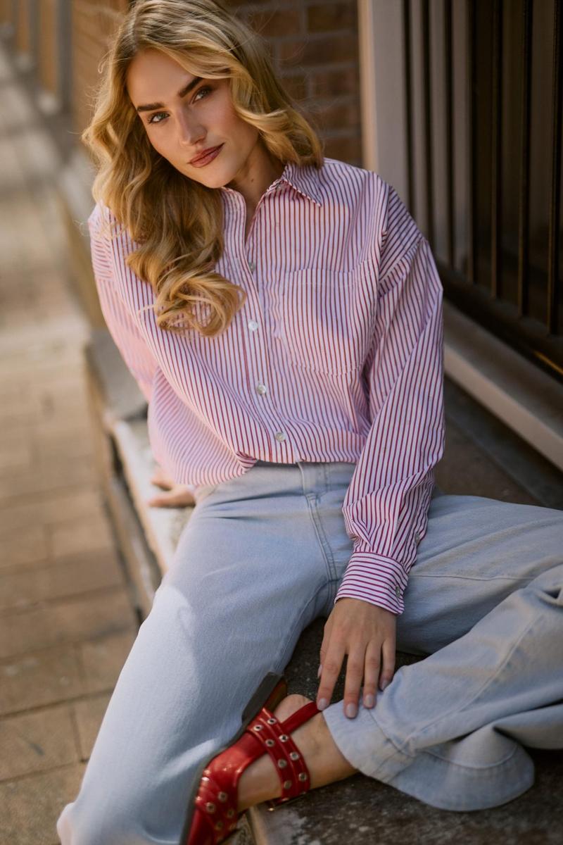 NUKUS Blouse NKS02104 Rood 3