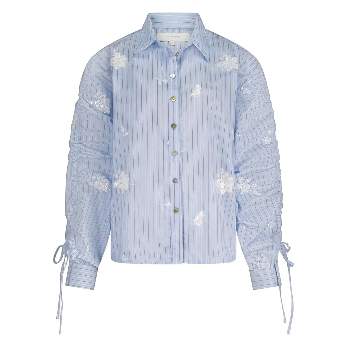 NUKUS Blouse Rosa Blauw 2