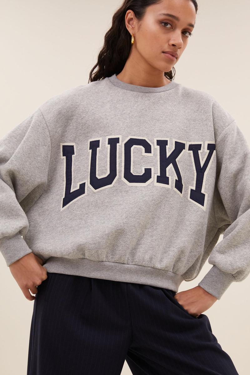 By-Bar Sweater Bibi Patchwork Sw Grijs 1