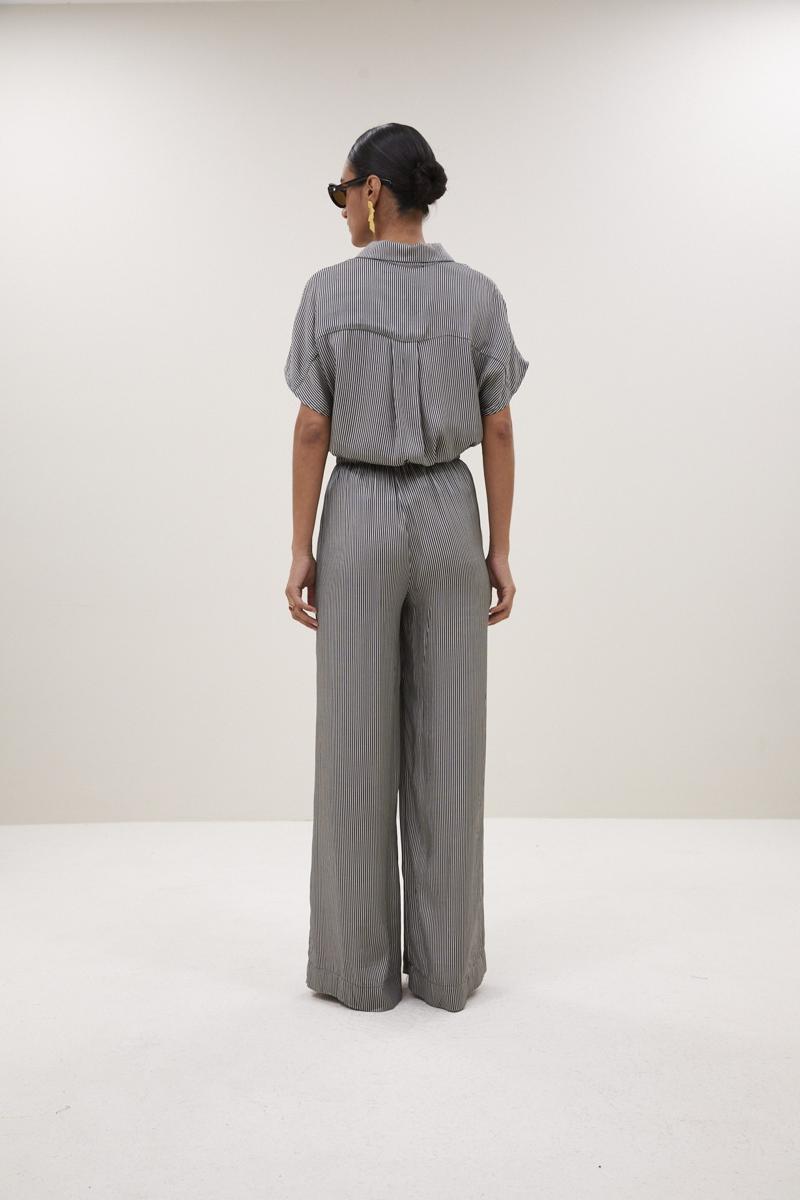 By-Bar Blouse Barley Stripe Zwart 3