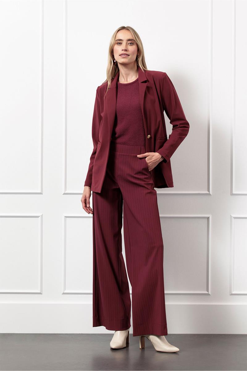 Studio Anneloes Pantalon Luz stripe trouse Rood 1