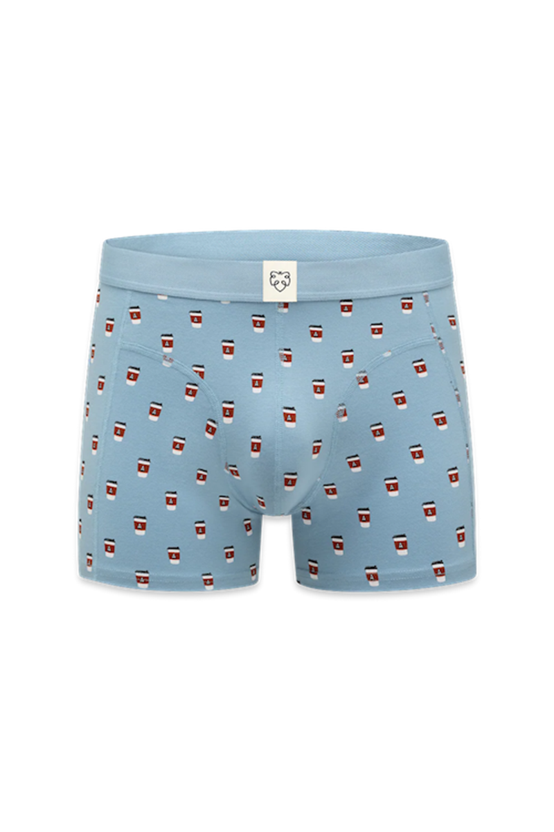 A-dam Boxershort Take Away Coffee Blauw 1