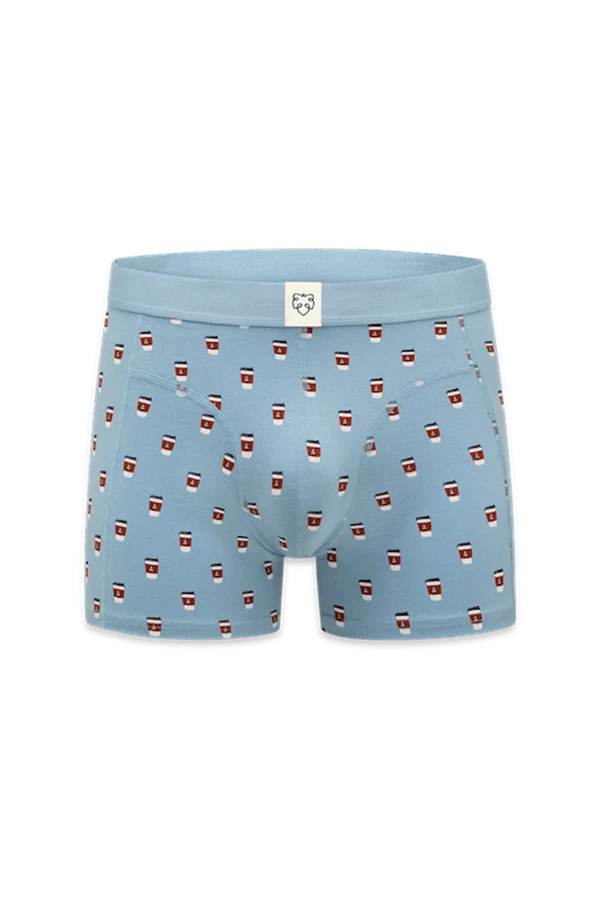 A-dam Boxershort Take Away Coffee Blauw 1