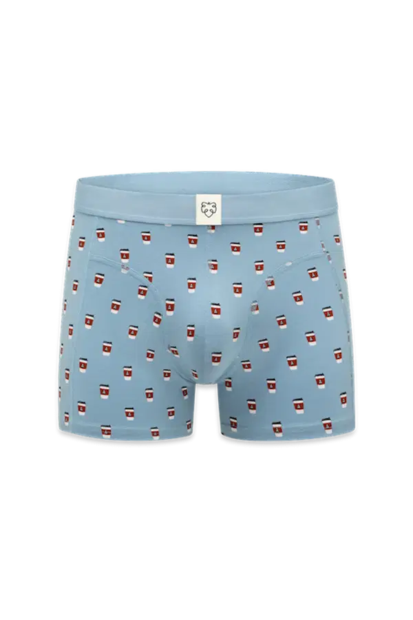 A-dam Boxershort Take Away Coffee Blauw 1