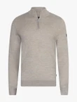 Cavallaro Trui Merino Half Zip Beige 2