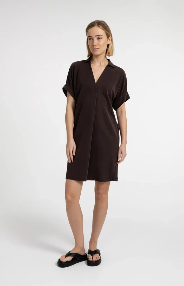 YAYA Jurk 01-609204-606 Bruin 1