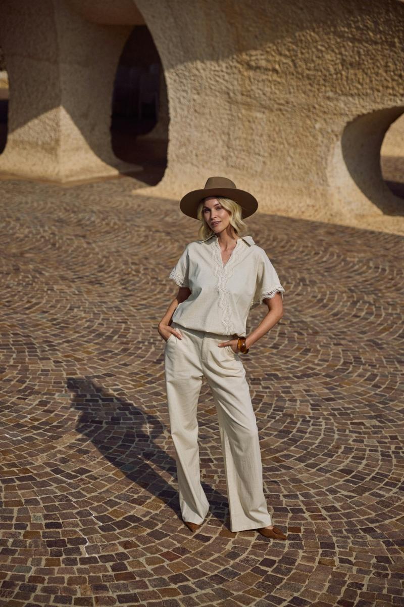 NUKUS Pantalon Eline Beige 6